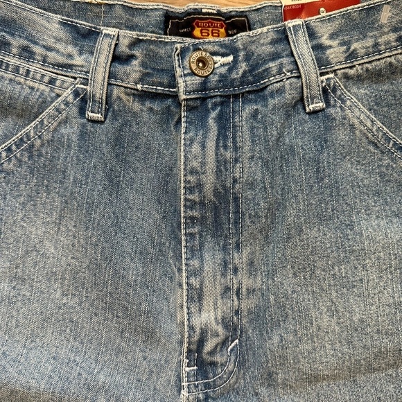 Route 66 Vintage Carpenter Petite Ladies Jeans Medium Wash SZ 11/12 NWT - Picture 2 of 8